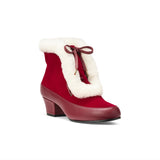 Alpen Retro Winter Booties (Oxblood/Ivory)