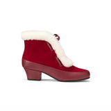 Alpen Retro Winter Booties (Oxblood/Ivory)