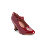 Anna May 1920s Mary Jane High Heels (Oxblood)