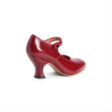 Anna May 1920s Mary Jane High Heels (Oxblood)
