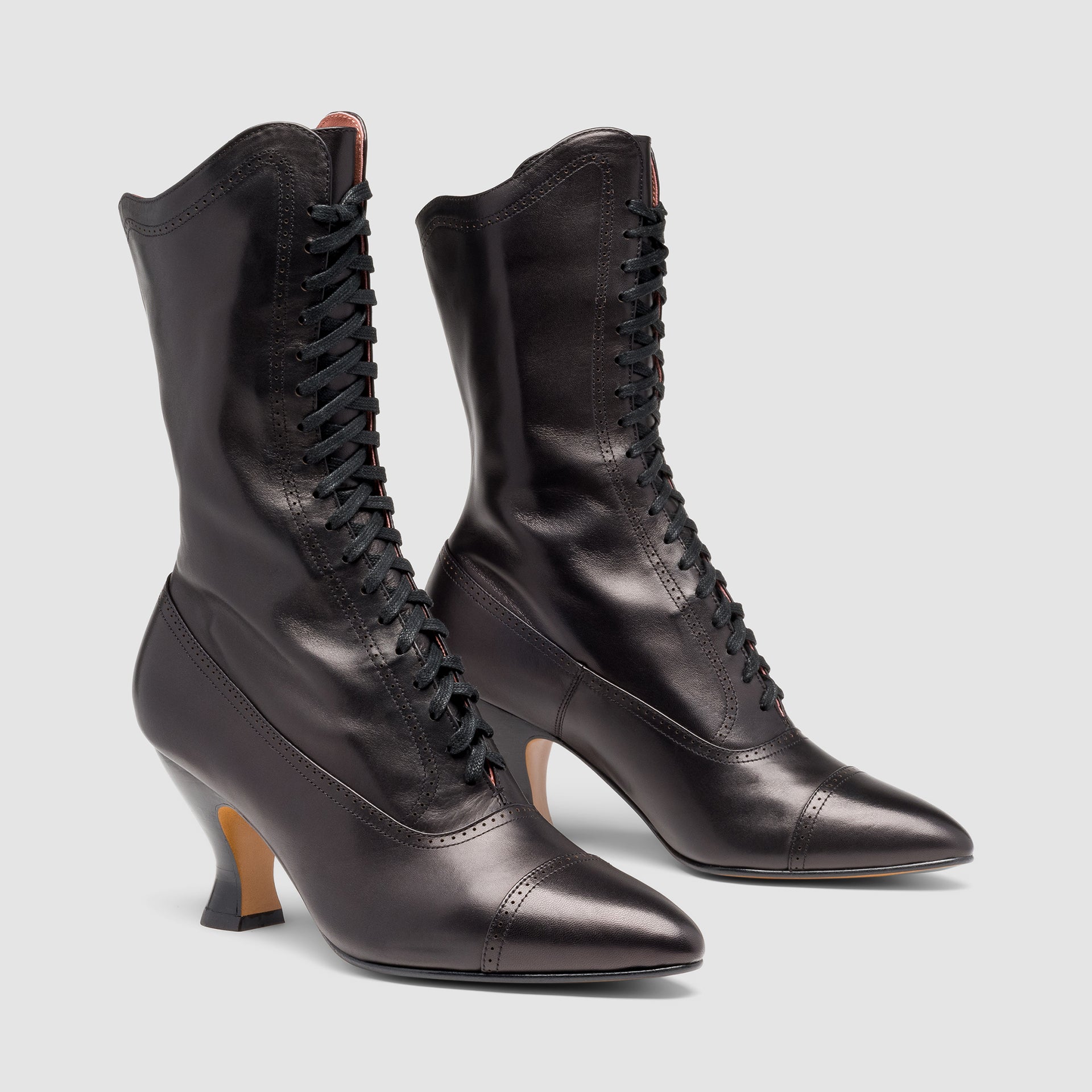 Edith Edwardian Boots Wide (Black) – American Duchess