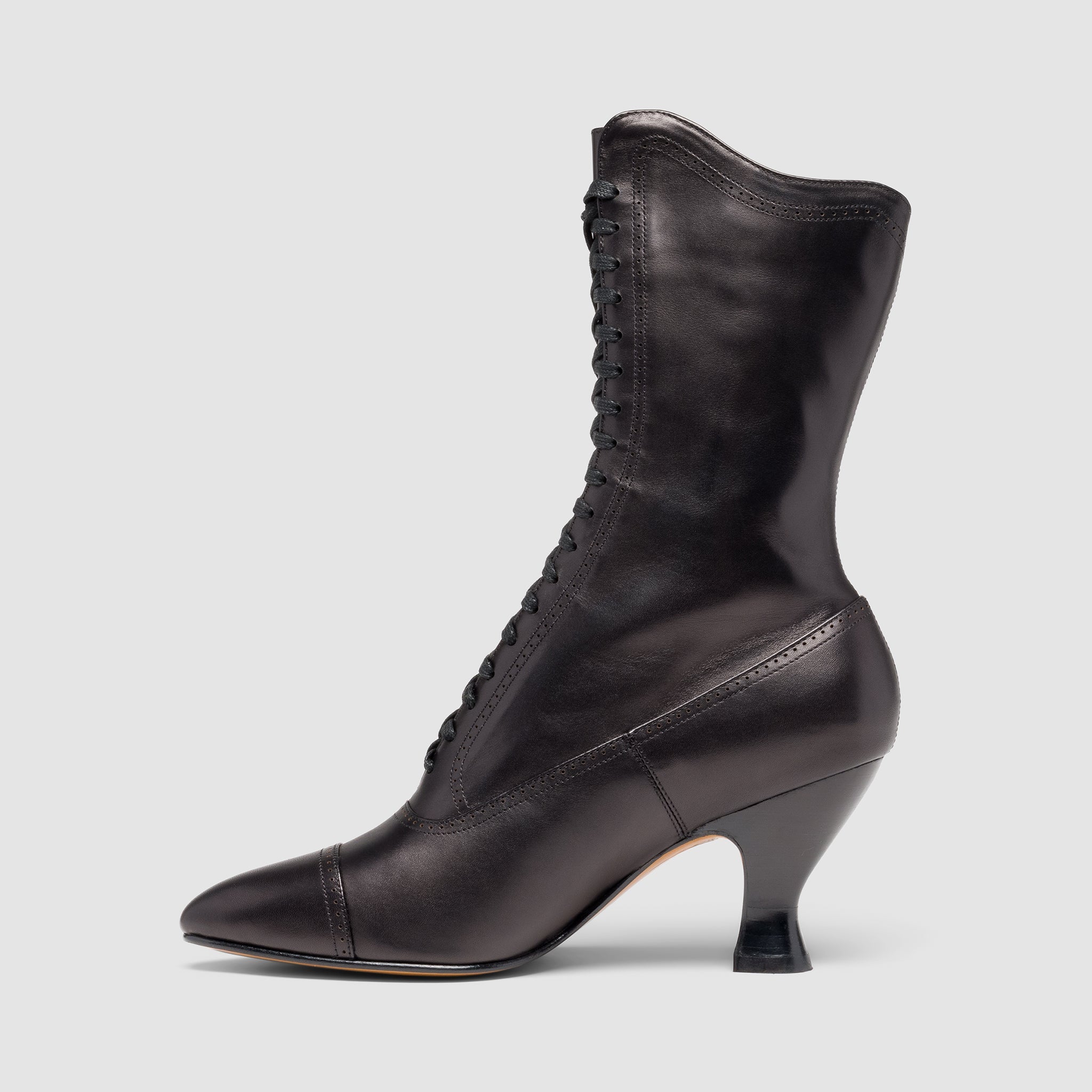 Edith Edwardian Boots (Black) – American Duchess