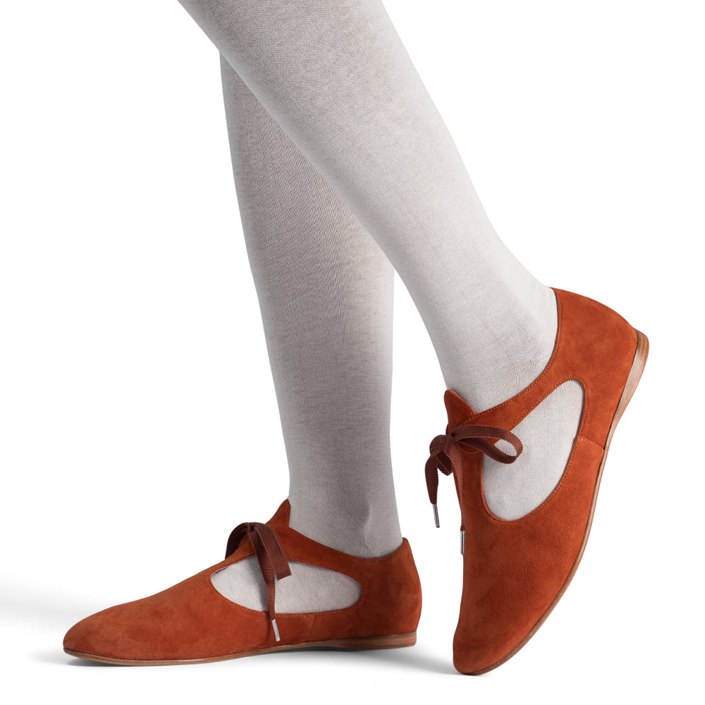 Artemisia Pre-Raphaelite Shoes (Rust Suede) – American Duchess