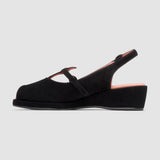 Betty Vintage Sandals (Black Suede)