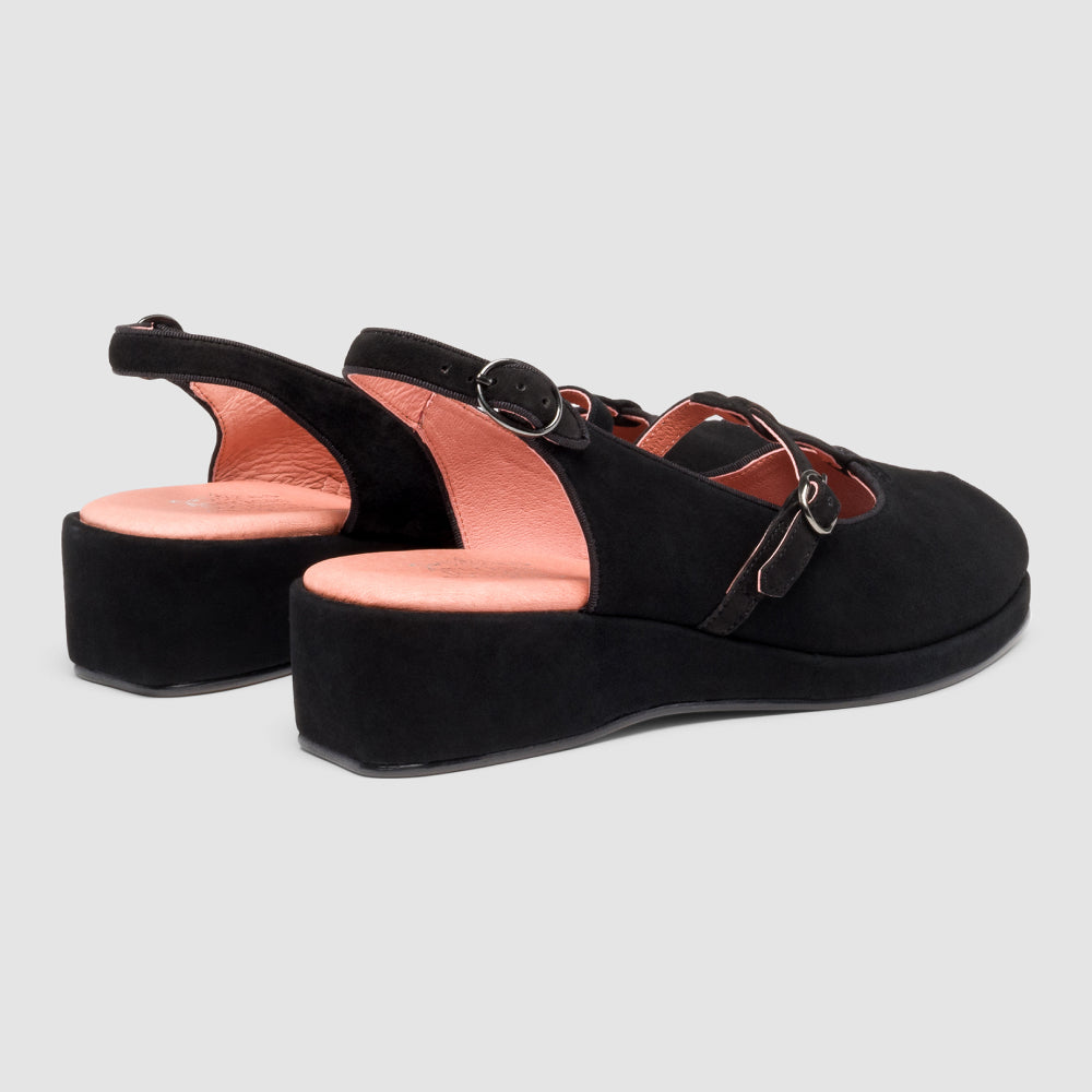 Betty Vintage Sandals (Black Suede) – American Duchess