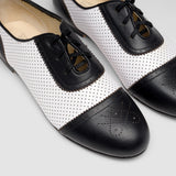 Beverly Sporting Flats (Black/Soft White)