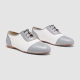 Beverly Sporting Flats (Grey/Soft White)