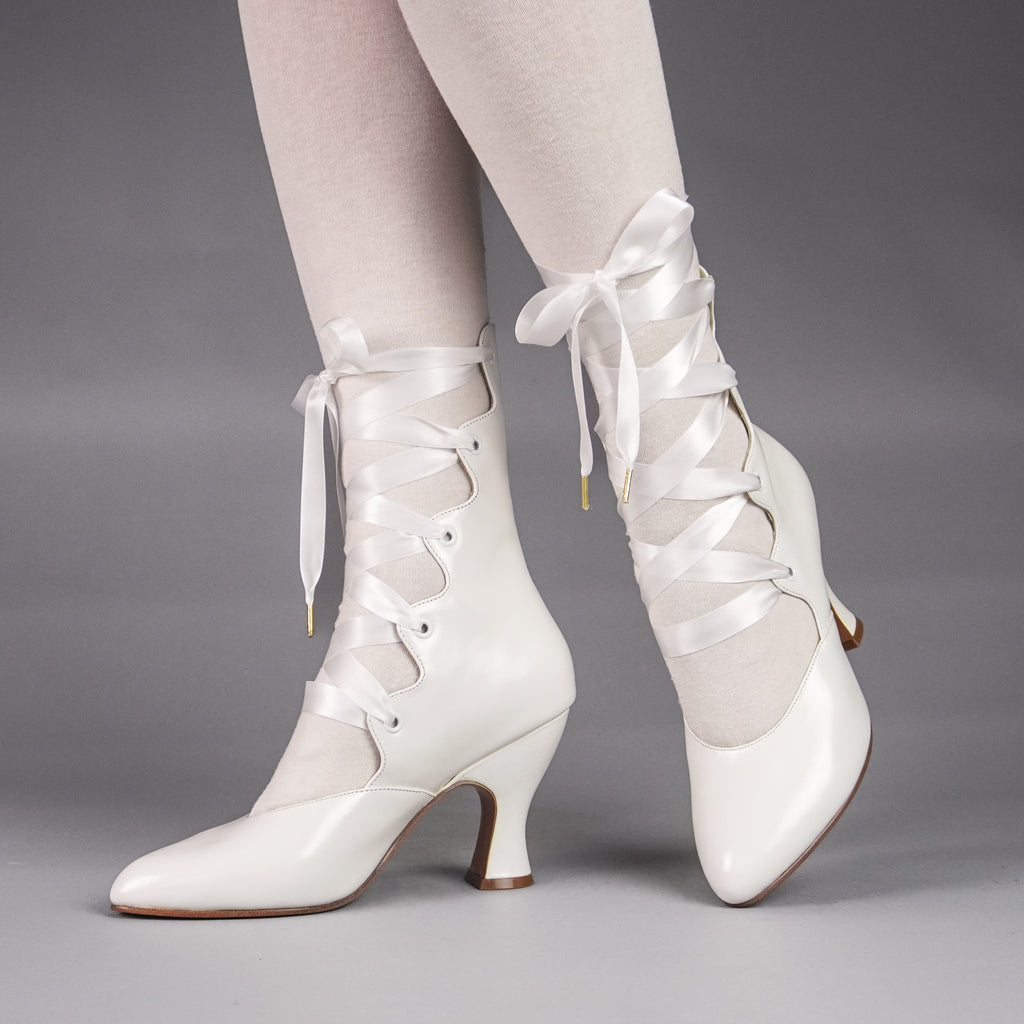 PRE-ORDER Tango Women's Edwardian Boot (Soft White) – American Duchess