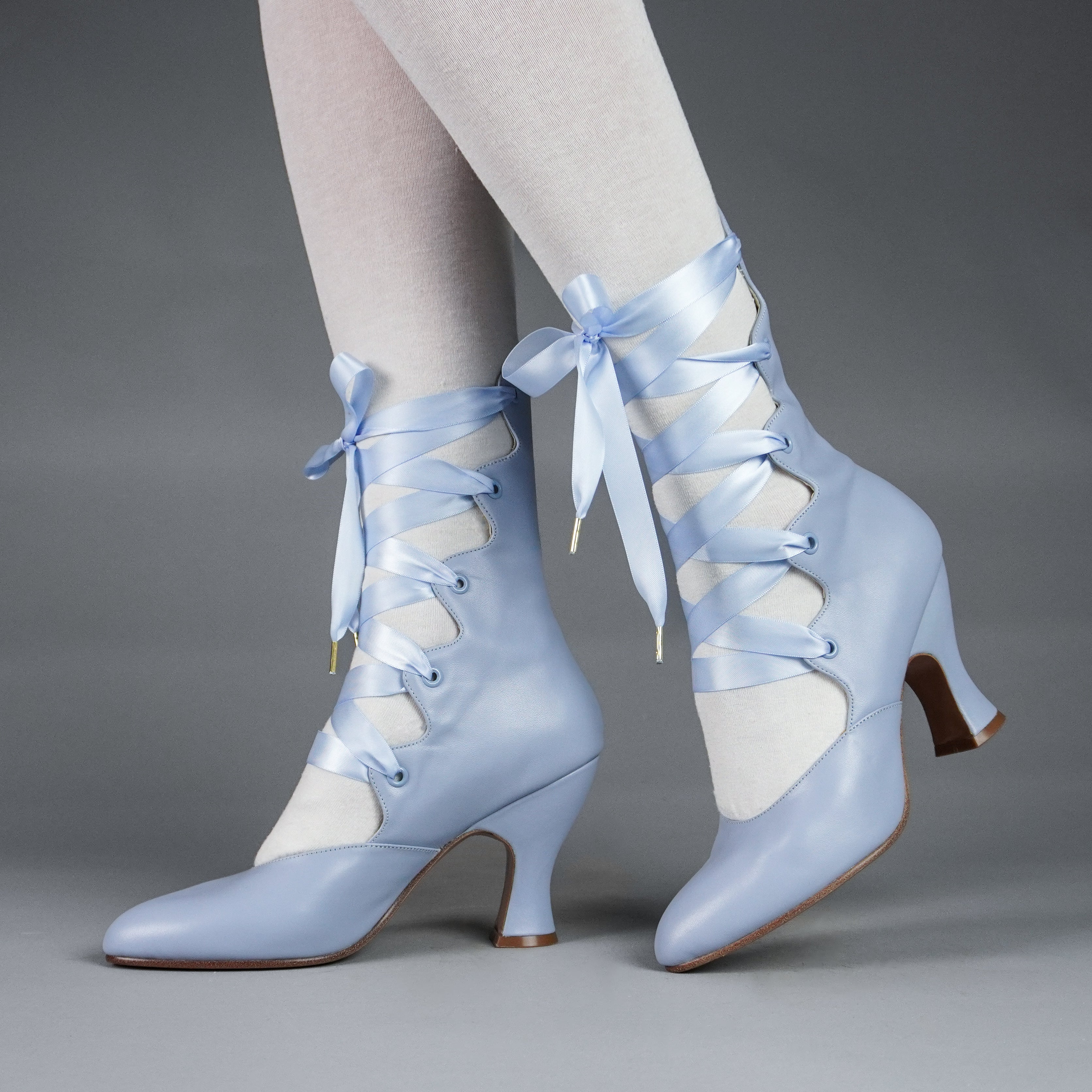Tango Women s Edwardian Boot Sky Blue American Duchess