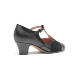Doris 1920s Pumps Wide (Black)