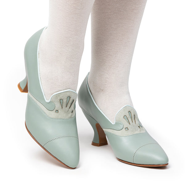 Elsie Edwardian Pumps (Seafoam) 10.5