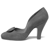 Ginger Vintage Pumps (Crimson Suede)