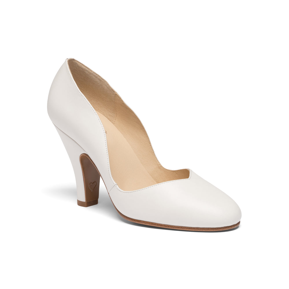 Ginger Vintage Pumps (Soft Ivory) – American Duchess