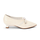 PRE-ORDER Gwyneth Printed Pumps (Ivory/Gold)