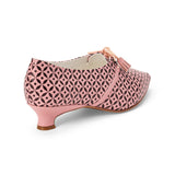 PRE-ORDER Gwyneth Printed Pumps (Pink/Black)