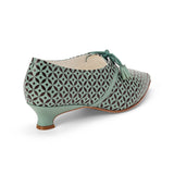 PRE-ORDER Gwyneth Printed Pumps (Seafoam/Black)