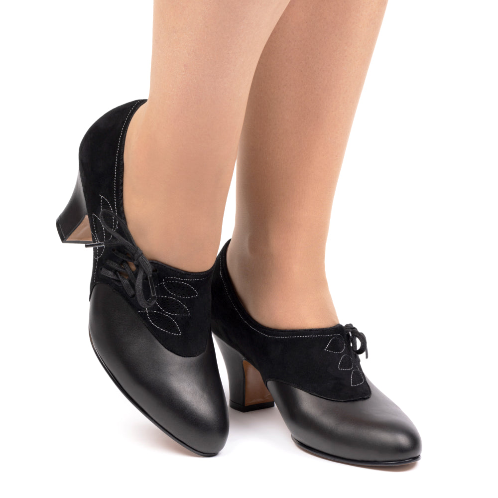Madison Vintage Shoes (Black/Black) – American Duchess