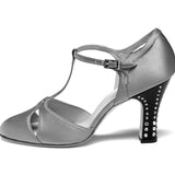 Marigold Rhinestone 1920s Pumps (Sea Green)
