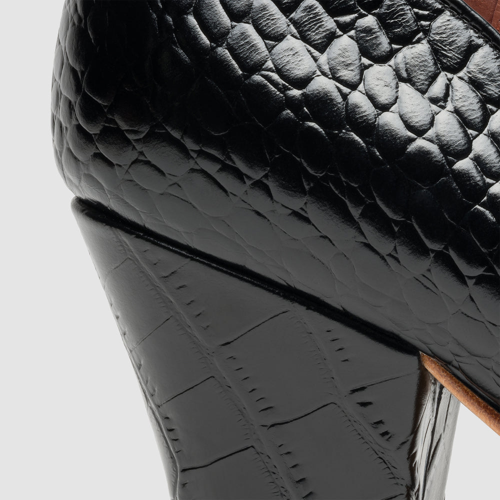 Marilyn Vintage Pumps (Mock Croc Cordovan) – American Duchess