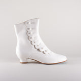 Renoir Victorian Button Boots (Soft Ivory)