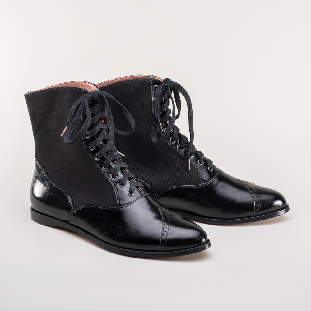 Anne Boots (Black) 9 | Historically Accurate Footwear by American Duchess Anne Boots (Black) 9 | Historically Accurate Footwear by American Duchess