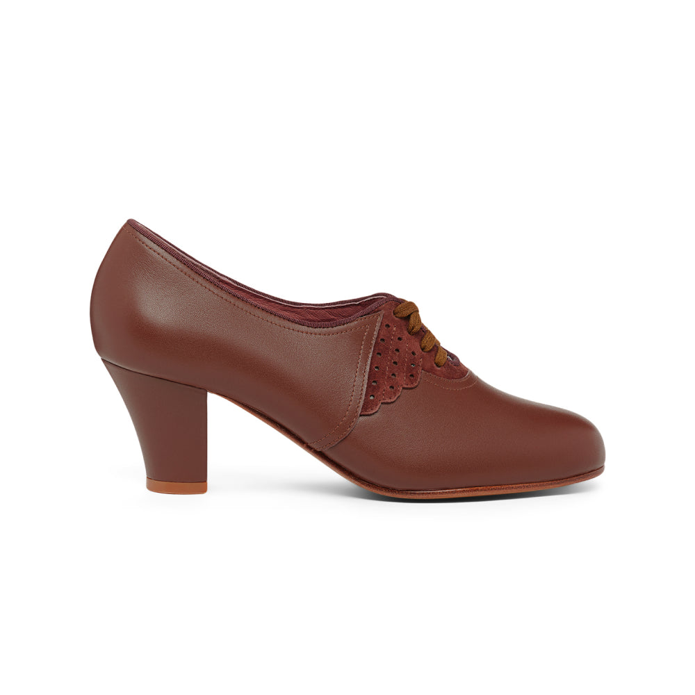 Annette Vintage Oxfords (Chestnut) – American Duchess
