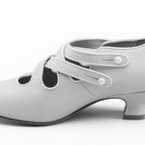 Astoria Edwardian Leather Shoes (Soft Ivory)
