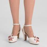 Ava Vintage Platforms (Soft White)