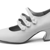 Bellatrix Edwardian Shoes (Soft Ivory)