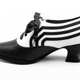 Bernadette Edwardian Oxfords Wide (Navy/Ivory)