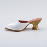 Charlotte 18th Century Mules (Ivory)
