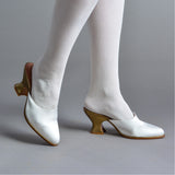 Charlotte 18th Century Mules (Ivory)