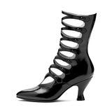 Cleo Edwardian Boots Wide (Black)