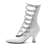 Cleo Edwardian Boots Wide (Pink)