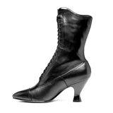 Edith Edwardian Boots Wide (Black)