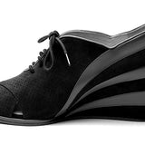 Esme 1930s Wedges (Fuchsia/Wine)