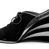 Esme 1930s Wedges (Gold/Black)