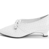 PRE-ORDER Gwyneth Printed Pumps (Ivory/Gold)