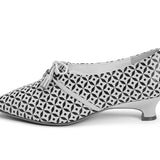 PRE-ORDER Gwyneth Printed Pumps (Pink/Black)