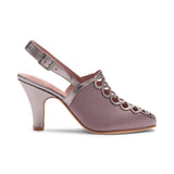 Hedy Vintage Slingbacks (Mauve/Purple Pewter)