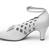 Jessie Vintage Pumps Wide (Soft Ivory)