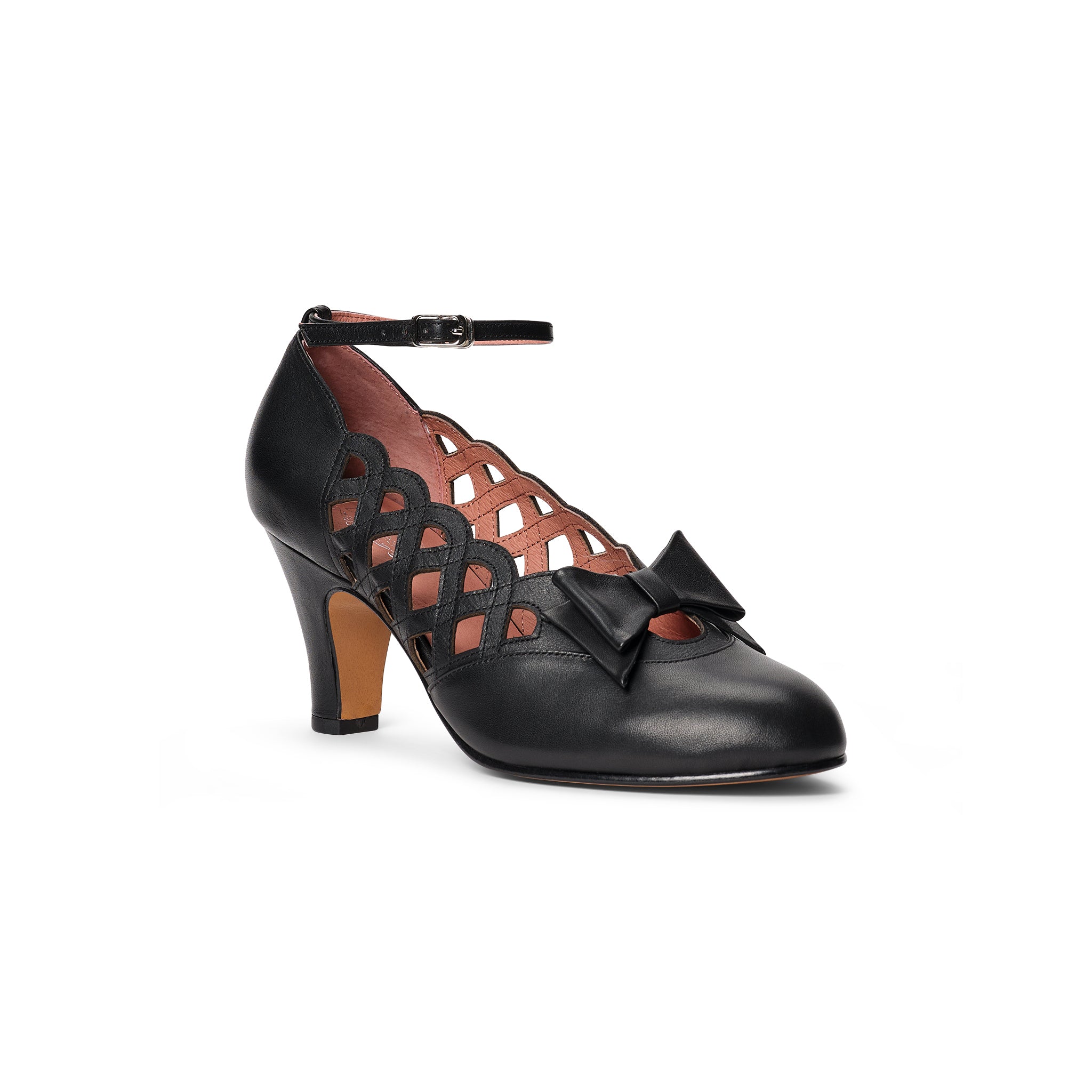 Jessie Vintage Pumps Wide (Black) 9.5W