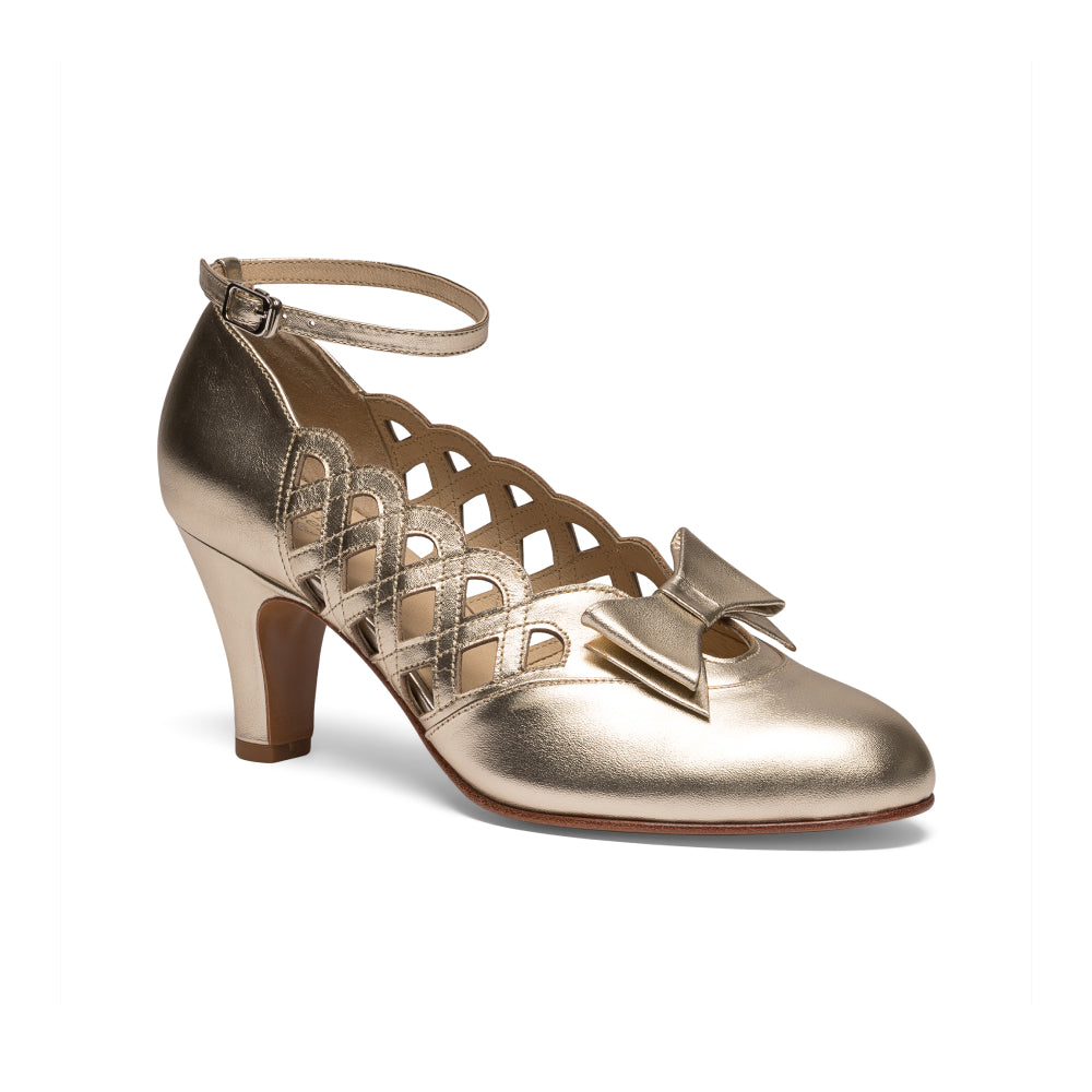Jessie Vintage Pumps Wide (Gold) 8W