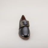 Kensington 18th Century Leather Shoes Wide (Black)