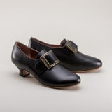 Kensington 18th Century Leather Shoes Wide (Black)