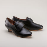 Kensington 18th Century Leather Shoes Wide (Black)