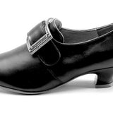 Kensington 18th Century Leather Shoes Wide (Black)