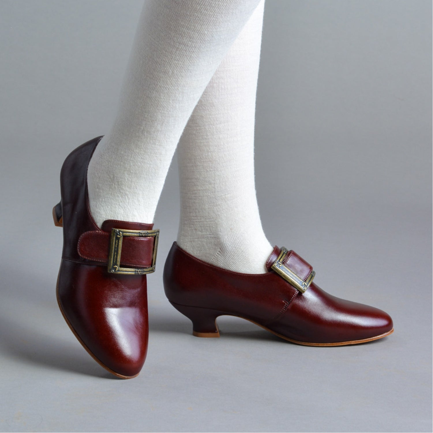 Kensington 18th Century Shoes Wide (Bordeaux)