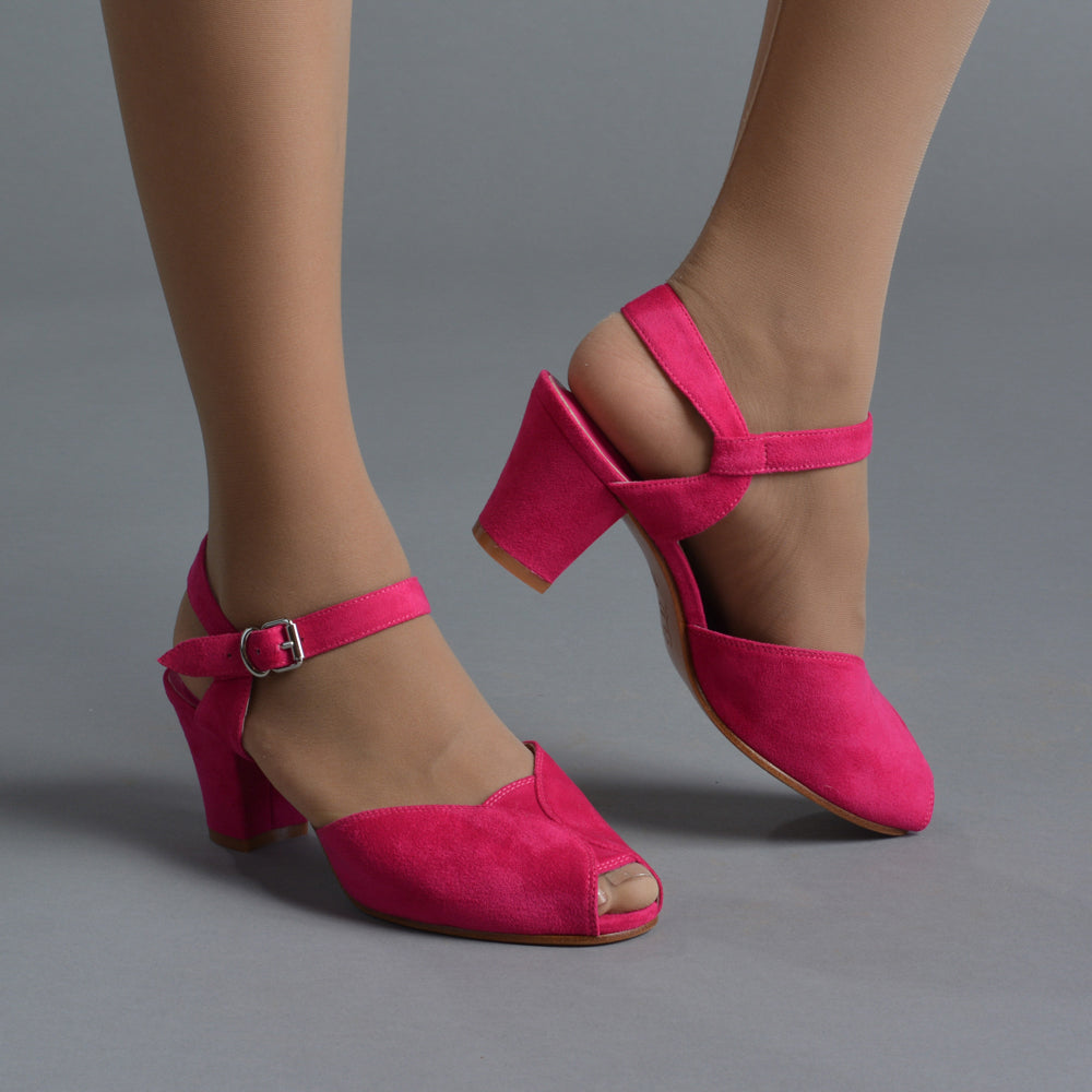 Lido Vintage Sandals (Hot Pink) – American Duchess