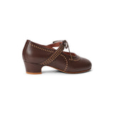 Margaret 1920s Shoes (Tan/Brown)
